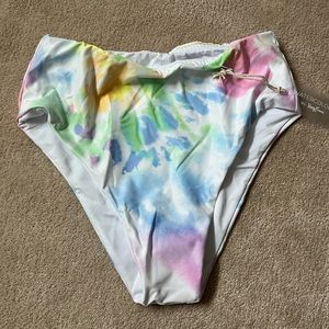 KennyFlowers Watercolors Tie Dye The Malibu Bikini Bottoms